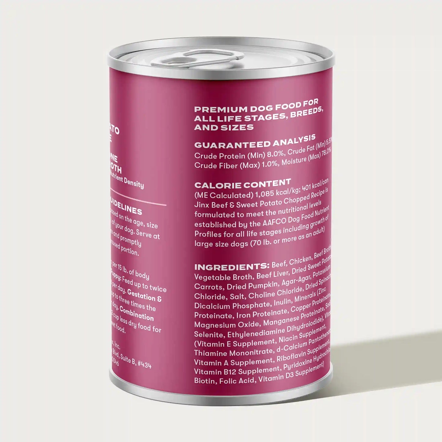 Grain-Free Beef Paté Wet Dog Food